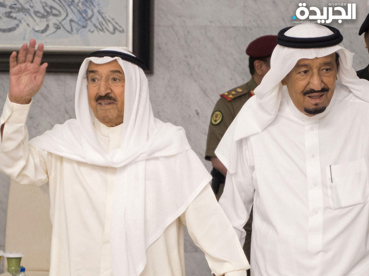 سمو أمير البلاد وخادم الحرمين الشريفين في مناسبة سابقة