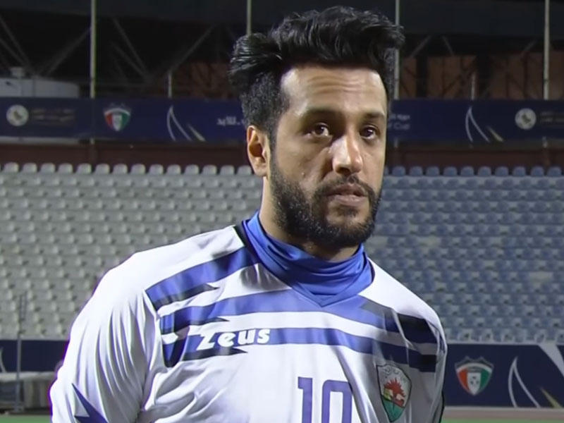 نجم الفريق الأول لكرة القدم بنادي الجهراء الدولي السابق محمد سعد العجمي