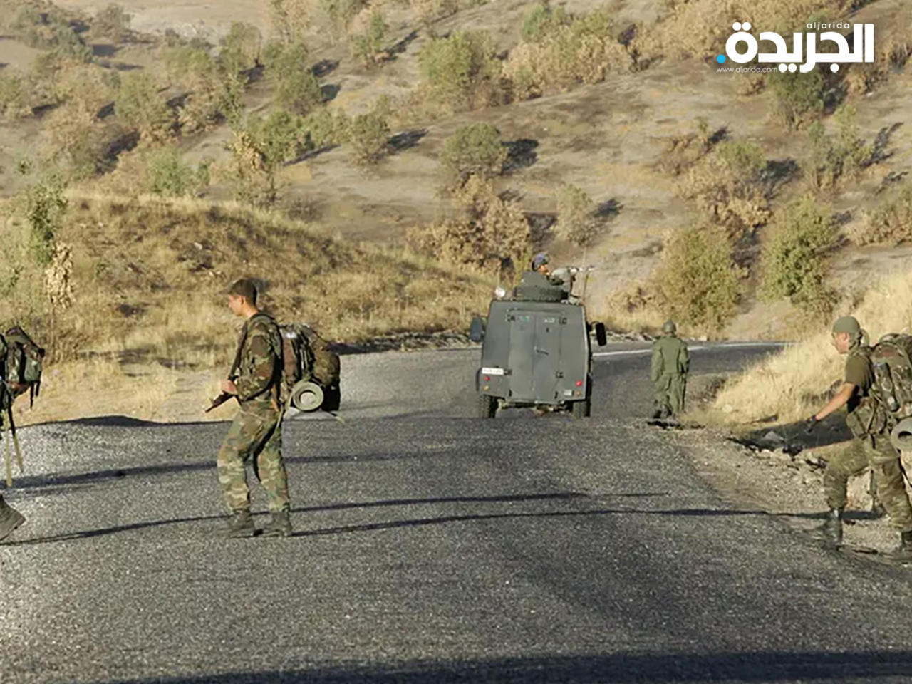 القوات التركية خلال توغلها داخل الاراضي العراقية
