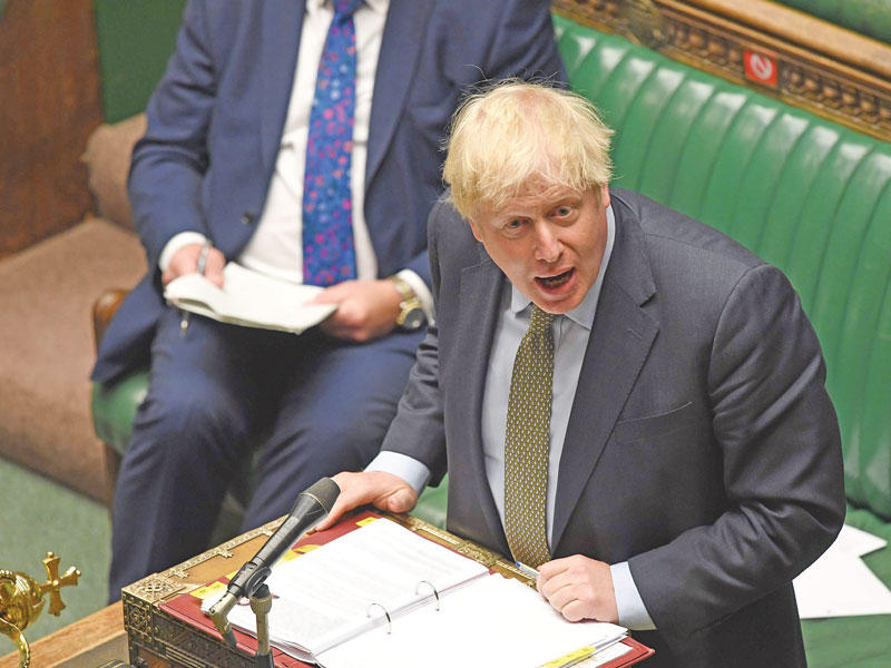 رئيس الوزراء البريطاني بوريس جونسون 