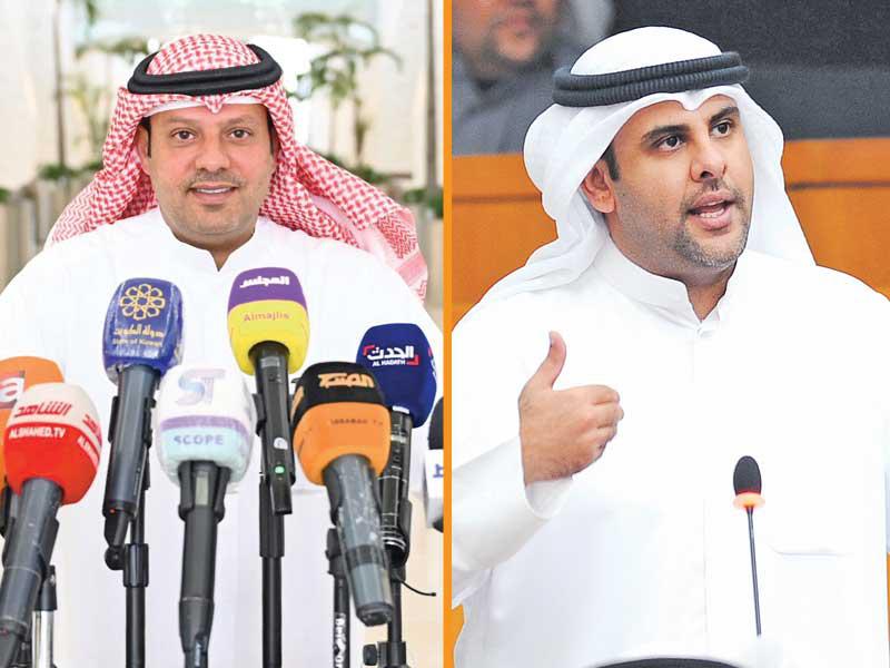 النائبان يوسف الفضالة وفيصل الكندري