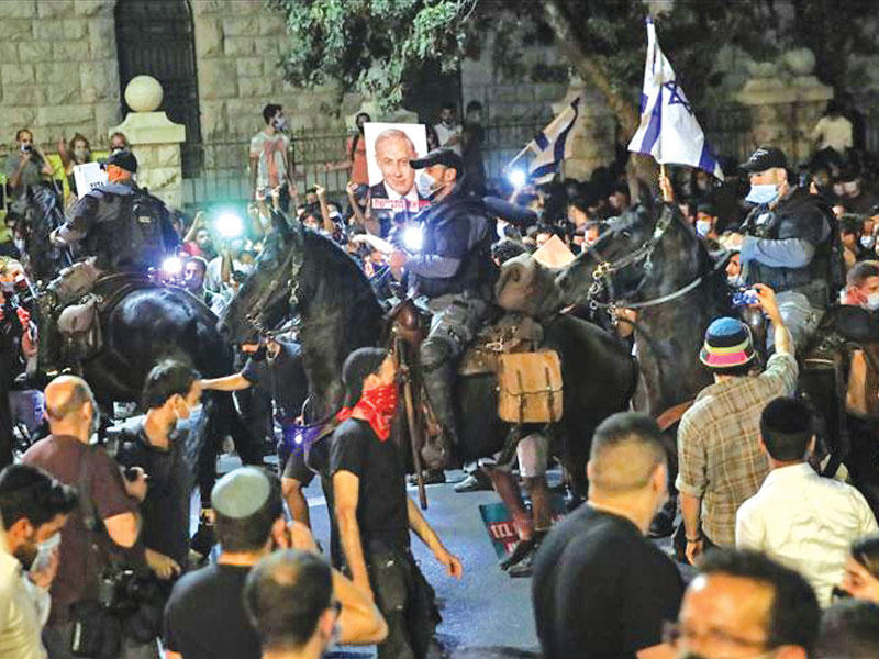 التظاهرات المتواصلة ضد البطالة والفساد