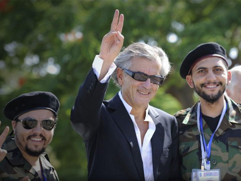 زيارة المفكر والكاتب والصحافي الفرنسي برنارد ليفي لليبيا 