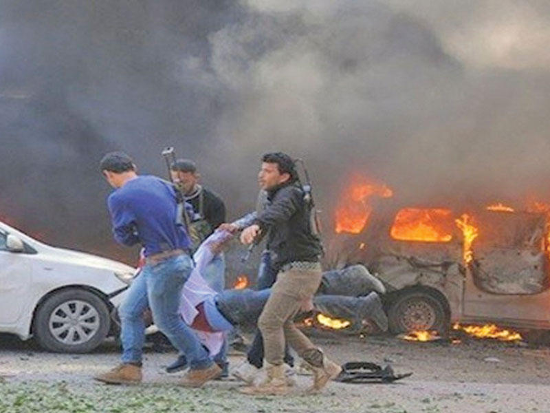 انفجار دراجة نارية مفخخة في مدينة رأس العين الحدودية