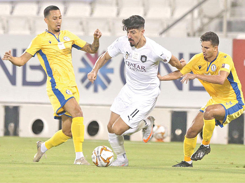 جانب من مباراة السد والخور