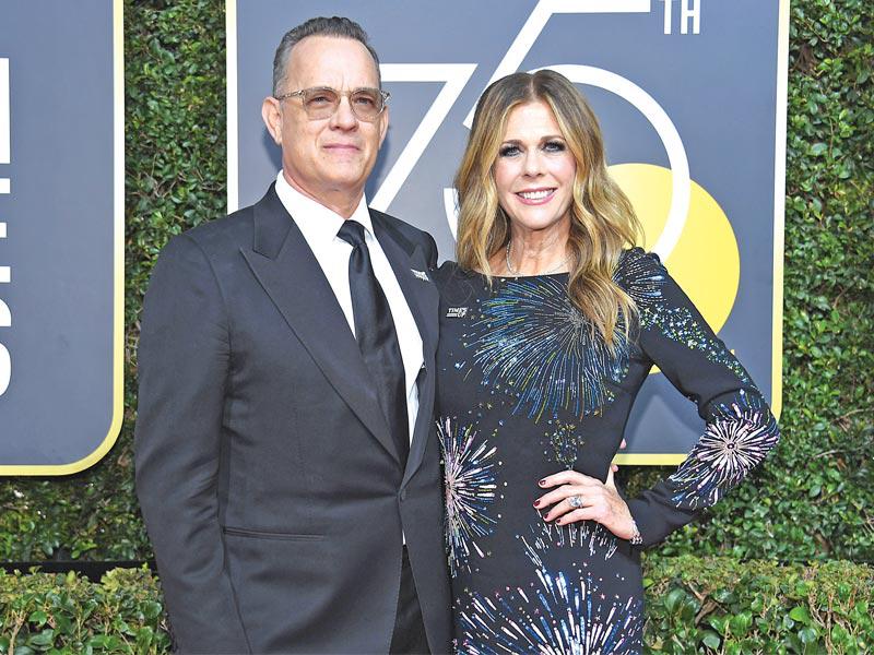 الممثل توم هانكس وزوجته ريتا ويلسون