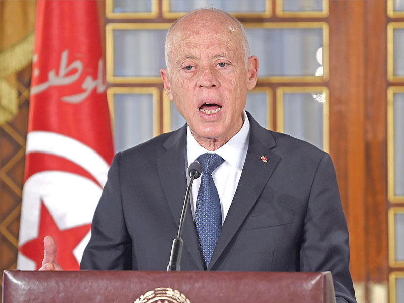 الرئيس التونسي قيس سعيد