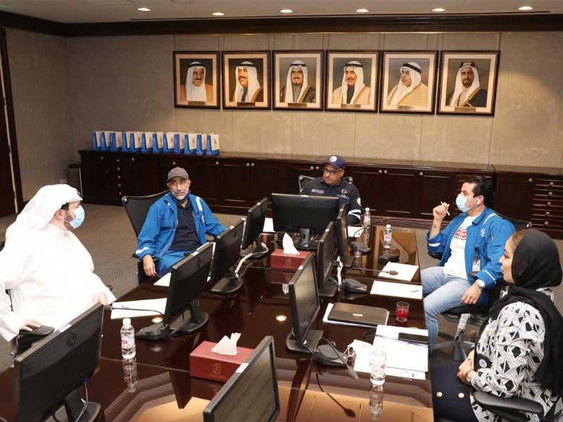 الفيلكاوي خلال اجتماعه مع وفد شركة النفط 