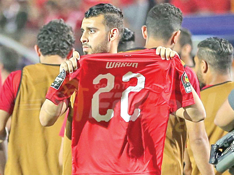 باهر المحمدي مدافع وظهير أيمن النادي الإسماعيلي 