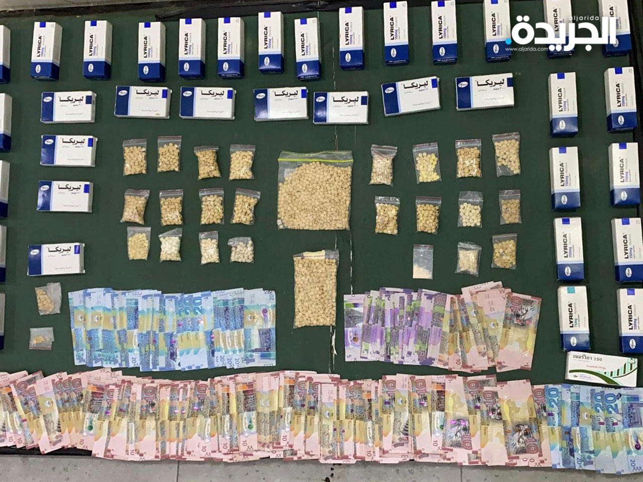 جانب من المضبوطات