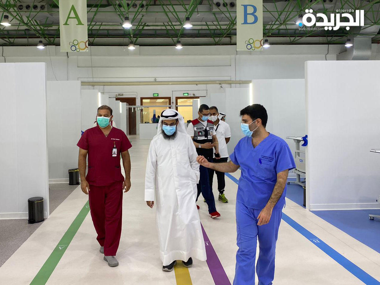 وكيل وزارة الصحة المساعد للشئون الفنية د.عبدالرحمن المطيري يتفقد مستشفى الكويت الميداني في مشرف