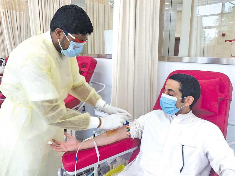 جانب من حملة التبرع