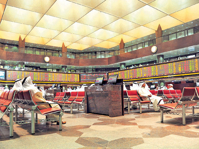 جانب من جلسة بورصة الكويت