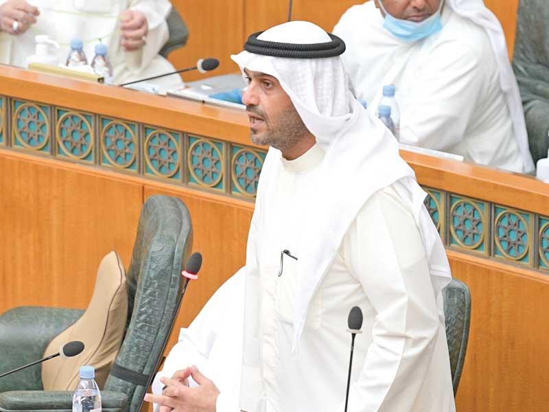  نائب رئيس مجلس الوزراء وزير الداخلية وزير الدولة لشؤون مجلس الوزراء انس الصالح  يطلب تأجيل استجوابه