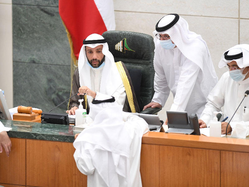 رئيس مجلس الامة مرزوق الغانم في جلسة امس