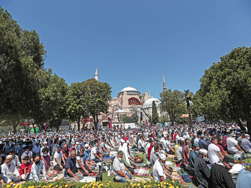 افتتاح مسجد آيا صوفيا