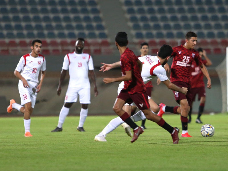 جانب من مباراة الفحيحيل والنصر