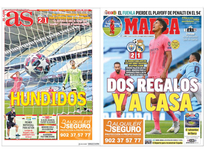 غلاف صحيفة اس - غلاف صحيفة ماركا