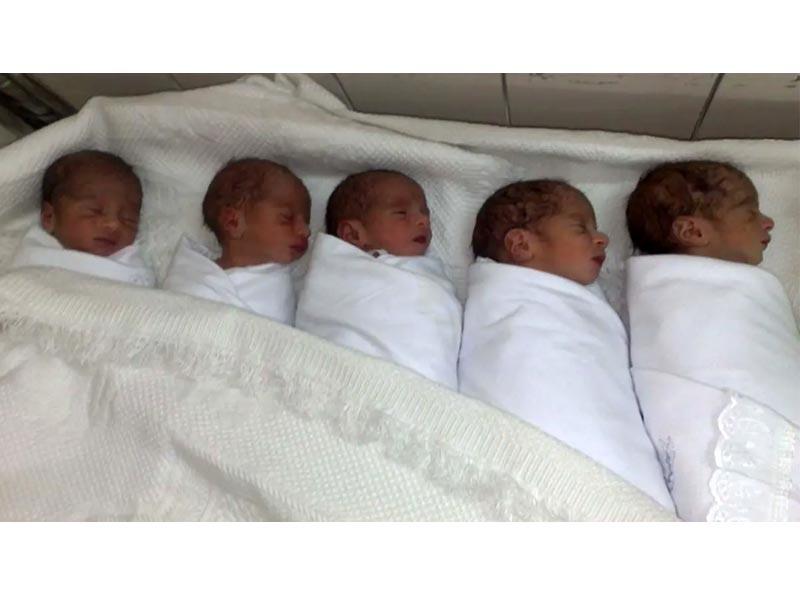 جزائرية تنجب 5 توائم ذكور