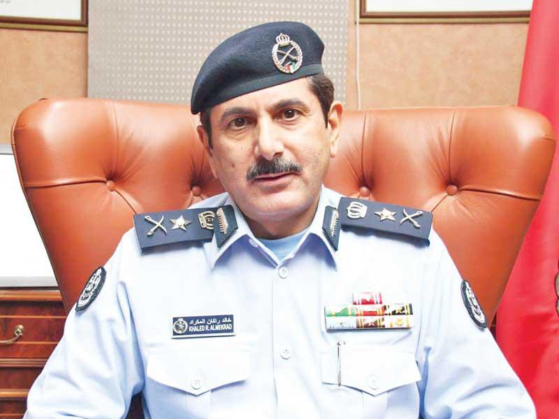 المدير العام للإدارة العامة للإطفاء الفريق خالد المكراد