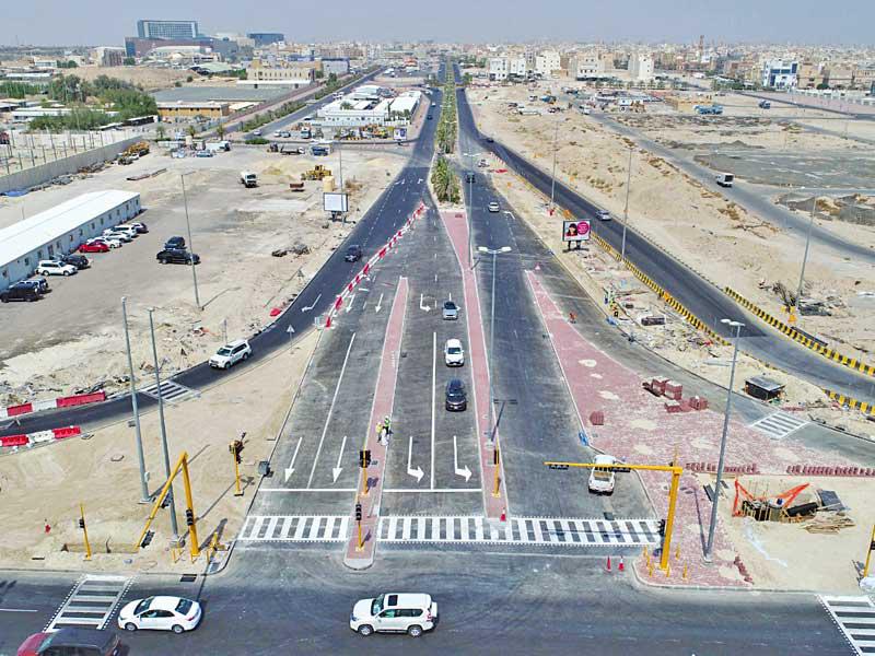 أعمال نهائية في شارع جابر المالك قبيل افتتاحه