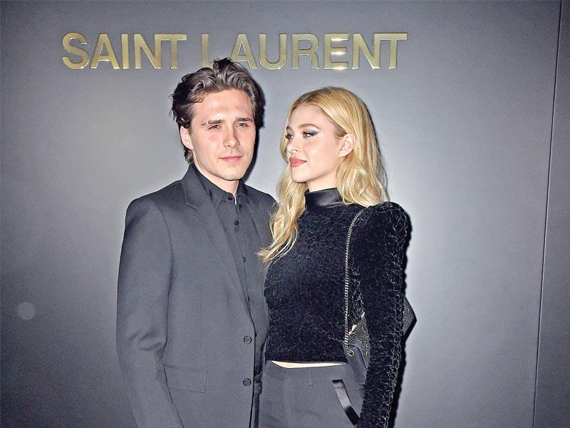 عارض الأزياء ​بروكلين بيكهام والممثلة الأميركية ​نيكولا بيلتز