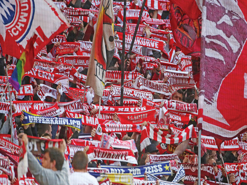 جماهير بايرن ميونيخ خلال مباراة هذا الموسم