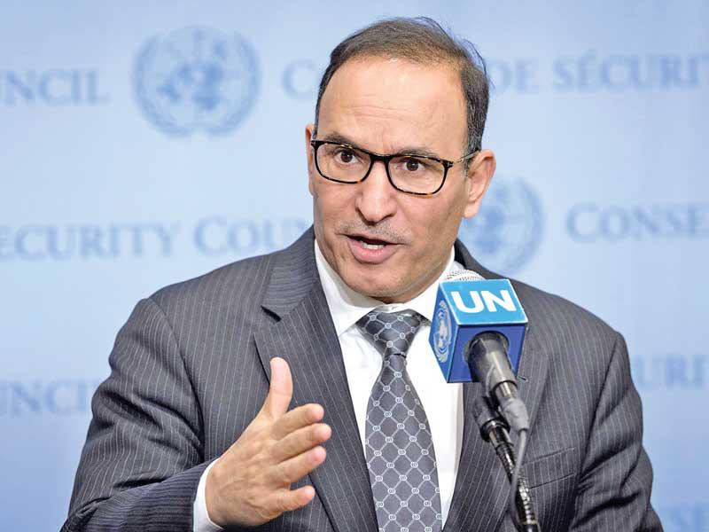  مندوب الكويت الدائم لدى الأمم المتحدة السفير منصور العتيبي