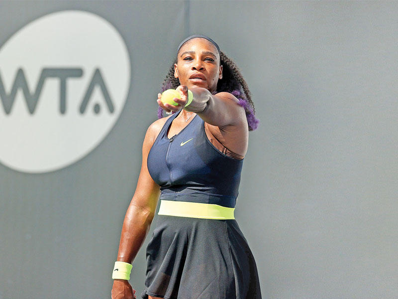 نجمة كرة المضرب المخضرمة الأميركية سيرينا وليامس 