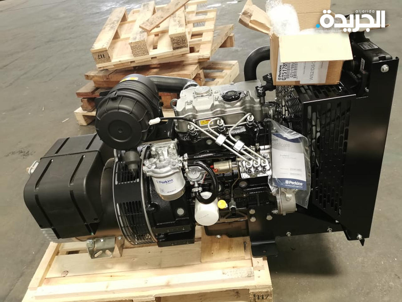 جانب من مولدات الكهرباء التي قدمها الهلال الاحمر الكويتي