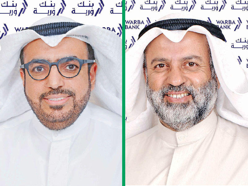  رئيس مجلس الإدارة في بنك وربة عبدالوهاب الحوطي -  قال الرئيس التنفيذي شاهين الغانم في بنك وربة