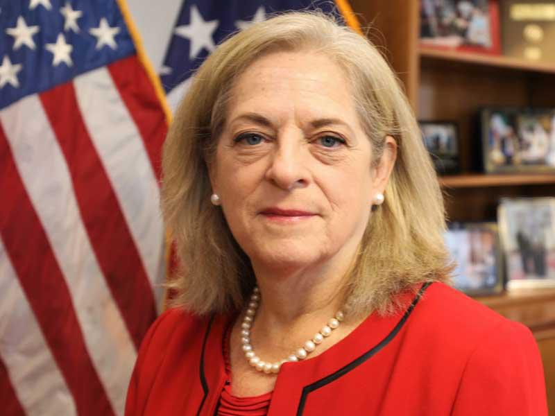  السفيرة الأميركية لدى البلاد ألينا رومانوسكي 