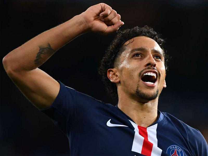 البرازيلي ماركينيوس مدافع باريس سان جرمان الفرنسي 