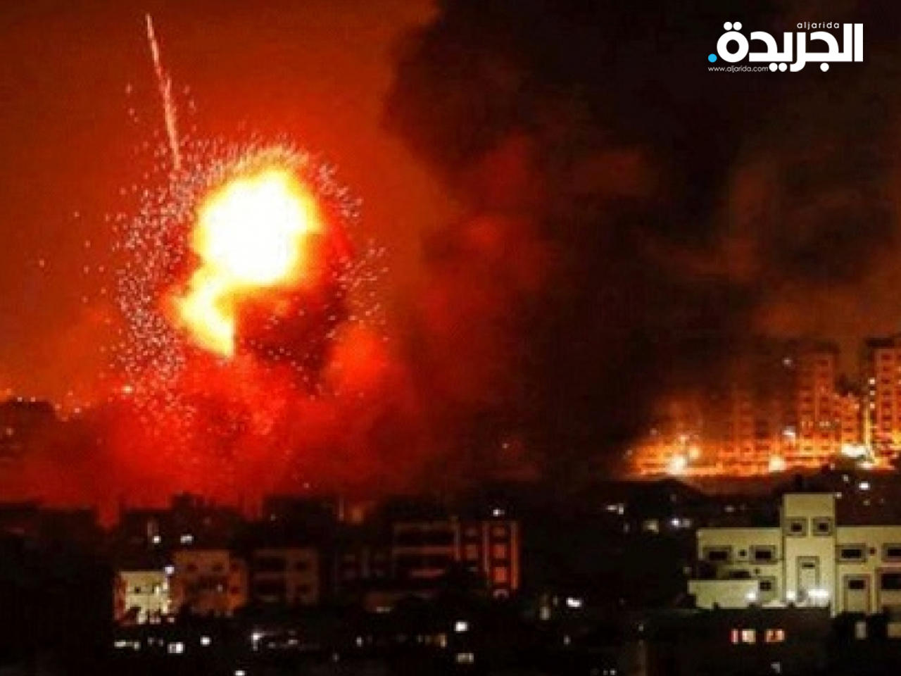 غارة إسرائيلية مساء أمس على قطاع غزة 