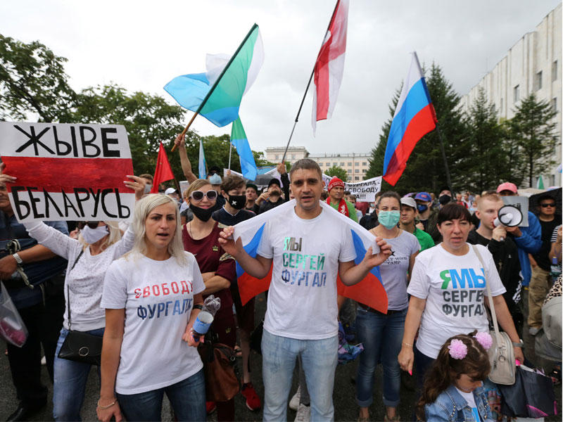 الشرق الروسي يواصل التظاهر لليوم السادس