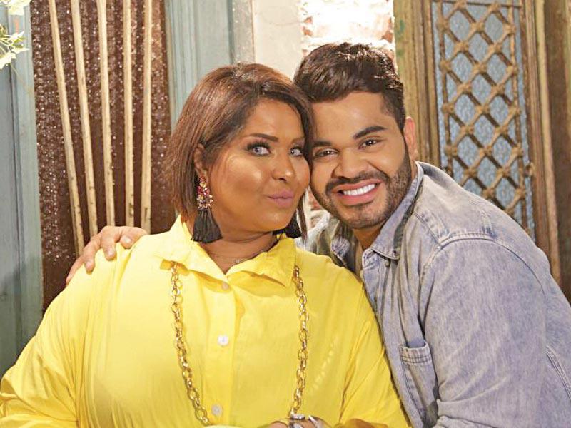 الفنان ثامر الشعيبي والفنانة هيا شعيبي