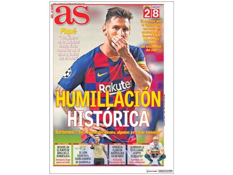 غلاف صحيفة «اس»