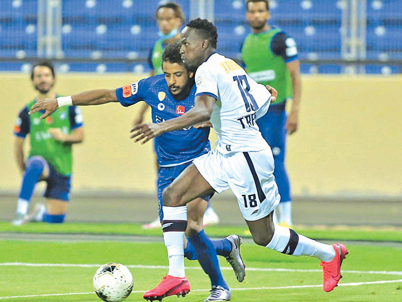من مباراة فوز الهلال على ضيفه العدالة 