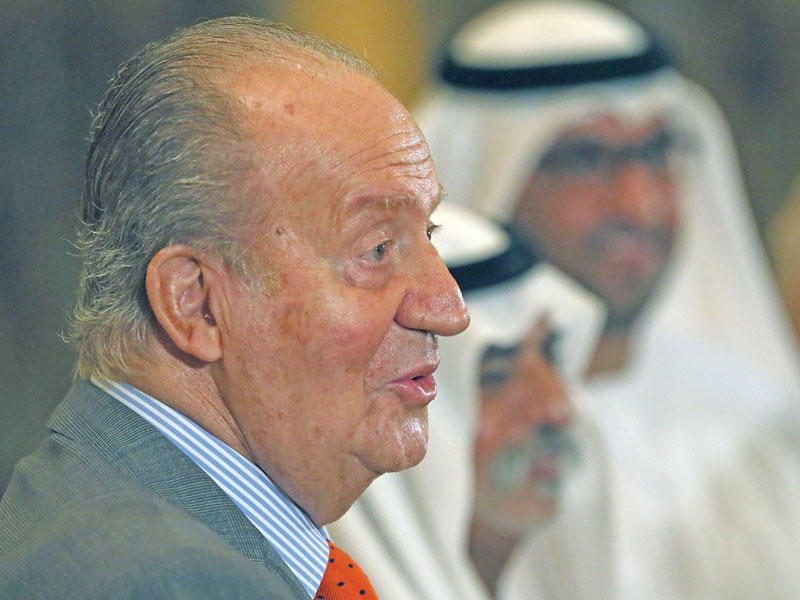 الملك السابق خوان كارلوس 