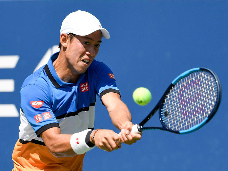 لاعب التنس الياباني كي نيشيكوري 