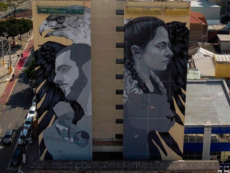 رسم غرافيتي على المباني  