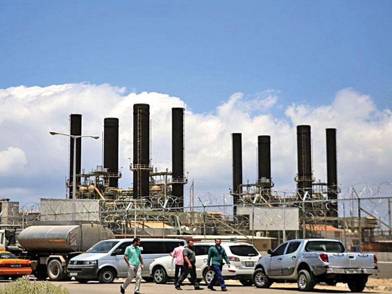 توقف حطة الكهرباء الوحيدة بغزة 