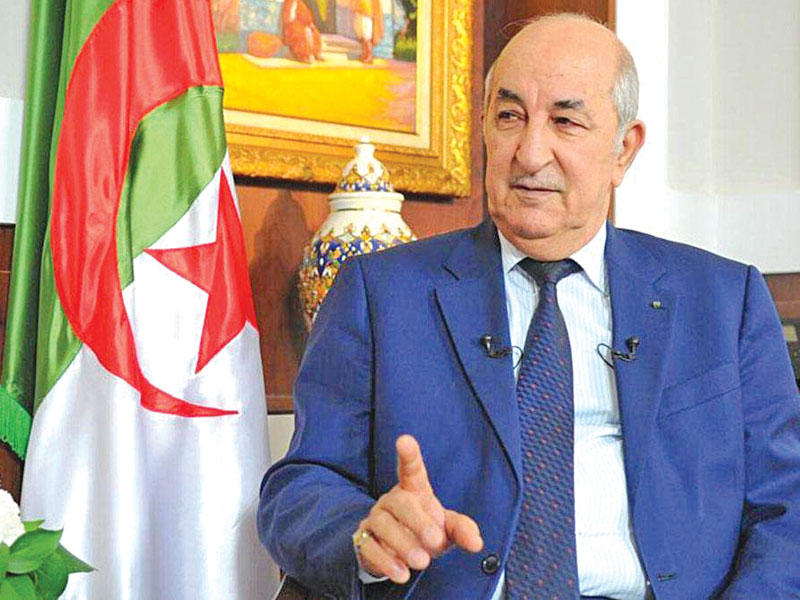 الرئيس الجزائري عبدالمجيد تبون