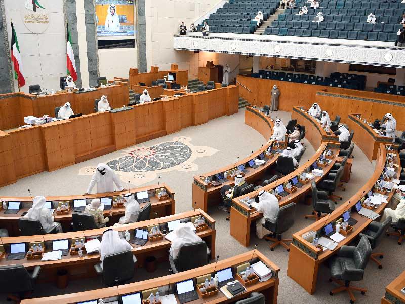 جانب من جلسة مجلس الامة امس