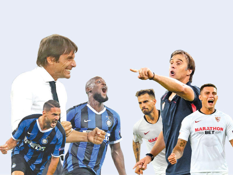 دييغو كارلوس ولوبيتيجي مدرب اشبيلية وسوسو  - لوكاكو وكونتي مدرب الإنتر ودامبروسيوn