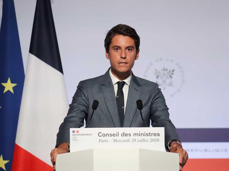 الناطق باسم الحكومة الفرنسية غابريال أتال