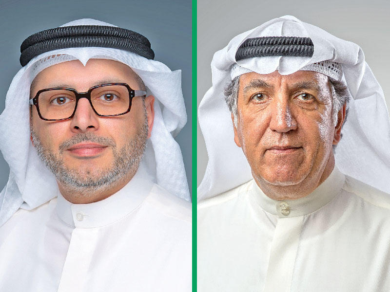 حمد مشاري الحميضي رئيس مجلس إدارة شركة بورصة الكويت - الرئيس التنفيذي لشركة بورصة الكويت محمد سعود العصيمي