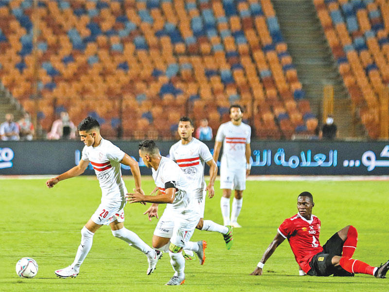  جانب من مباراة الزمالك والأهلي