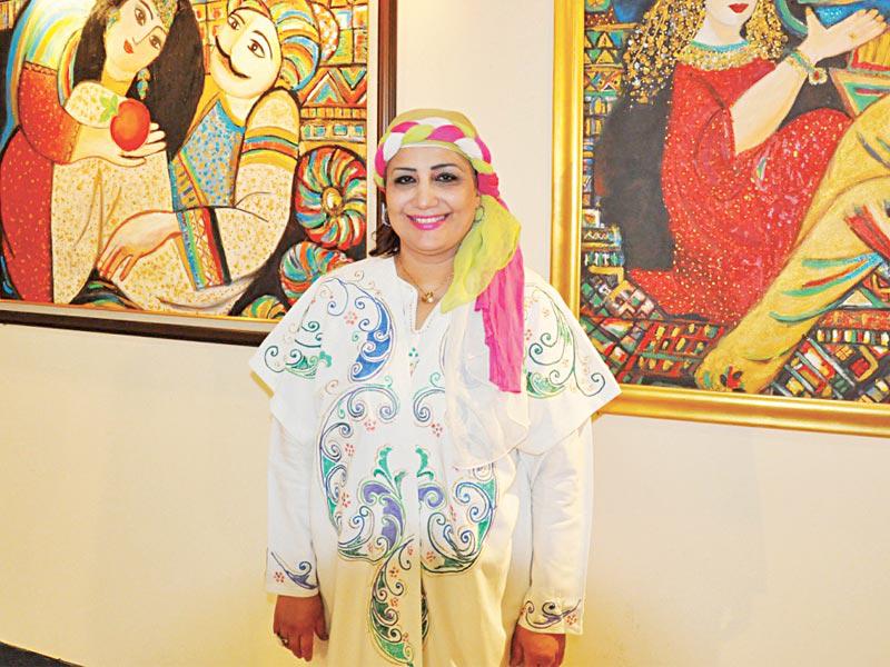 رئيسة جمعية كهرمانة للفنون الفنانة ملاك جميل