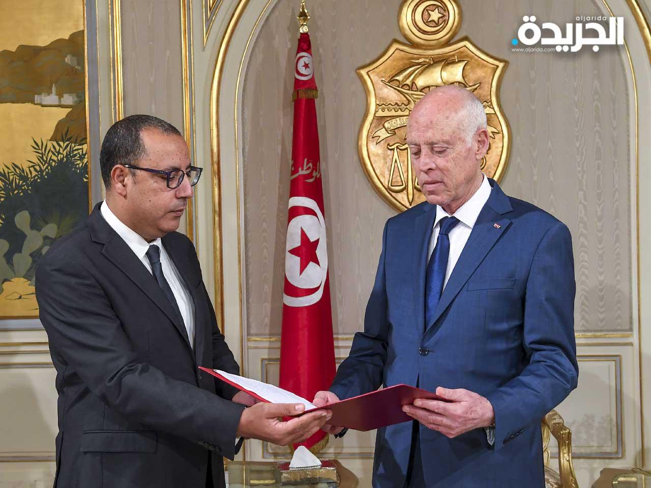 رئيس الحكومة التونسية المكلف هشام المشيشي والرئيس التونسي